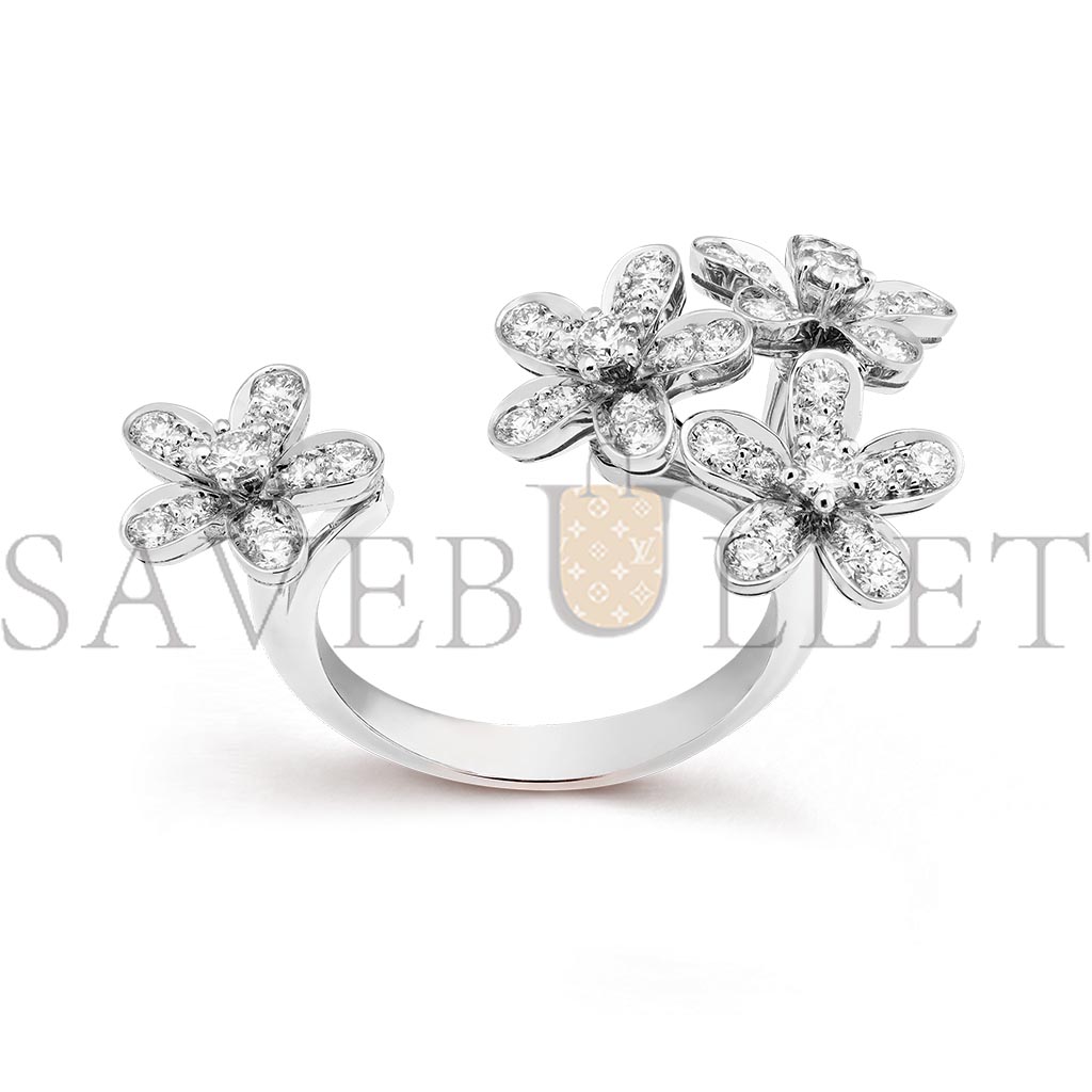 VAN CLEEF ARPELS SOCRATE BETWEEN THE FINGER RING - WHITE GOLD, DIAMOND  VCARB14500